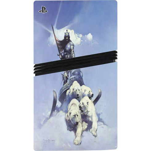 Sliver Warrior by Frazetta PS5 Pro Console Skin